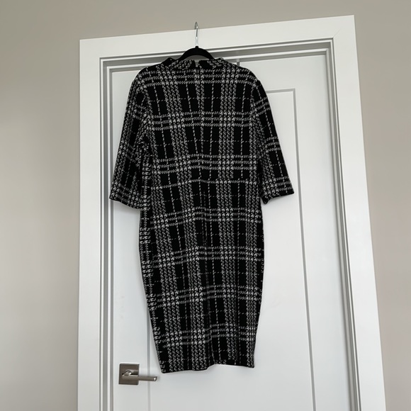 Cooper St 3/4 sleeve sheath dress Plaid pattern - Picture 2 of 5